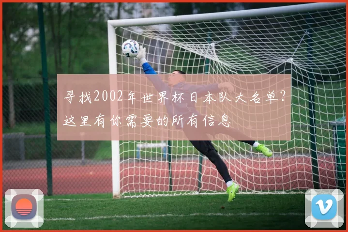 寻找2002年世界杯日本队大名单？这里有你需要的所有信息